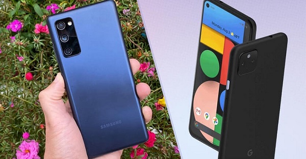 So sánh thông số kỹ thuật của Google Pixel 5 và Samsung Galaxy S20 FE
